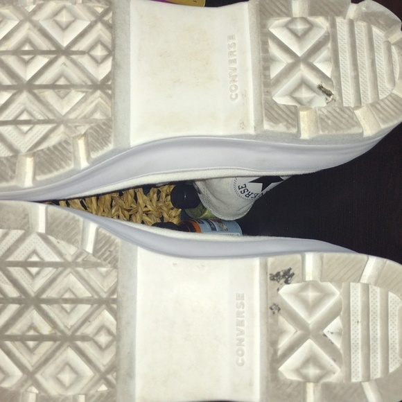 White Platform Converse (Canvas) - Picture 6 of 6